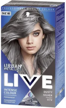 Schwarzkopf Live Urban Metallics Hair Colour - U72 Dusty Silver