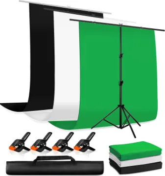Heysliy  Photography Backdrop Kit with Adjustable Stand