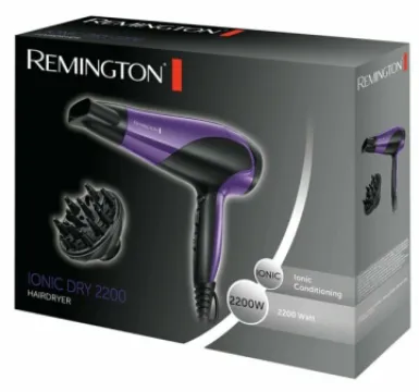 Remington Ionic Dry 2200W Hairdryer - D3190 (Purple)