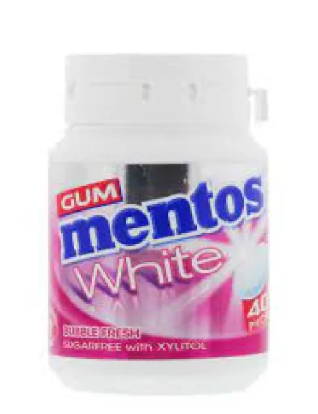 Mentos  Gum White Bubble Fresh 40's