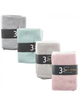 Pack of 3 Super Soft Microfibre Face Cloths